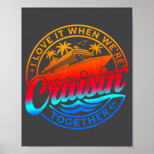 Poster Croisière en famille 2026 J'adore quand on fait un