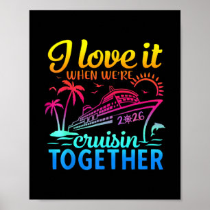 Poster Croisière en famille 2026 J'adore quand on fait un