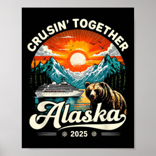 Poster Croisière en famille Alaska 2025 Voyage en famille