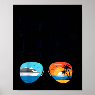 Poster Croisière en famille vacances d'été 2028 tenue de