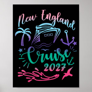 Poster Croisière ensemble 2027 Voyage d'été en Nouvelle-A