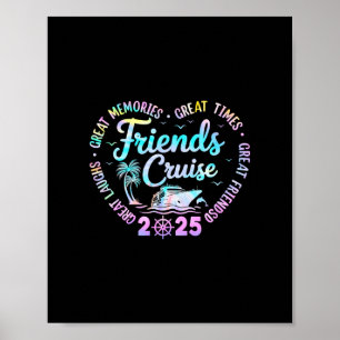 Poster Croisière entre amis 2025 Voyage de groupe corresp