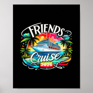 Poster Croisière entre amis 2026 Équipage de croisière 20