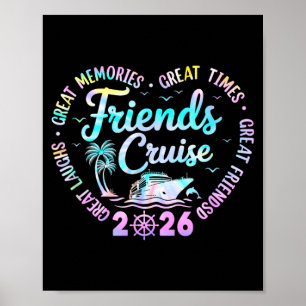 Poster Croisière entre amis 2026 Voyage de groupe corresp