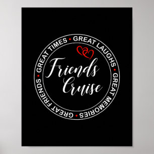 Poster Croisière entre amis 2026 Voyage de vacances Crois