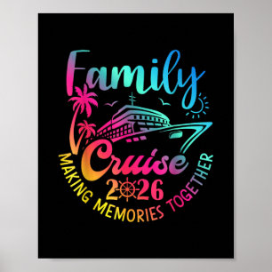 Poster Croisière familiale 2026 Vacances d'été en famille
