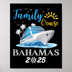Poster Croisière familiale aux Bahamas 2025 Équipe de vac