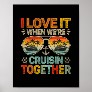 Poster Croisière familiale en croisière J'adore quand on 