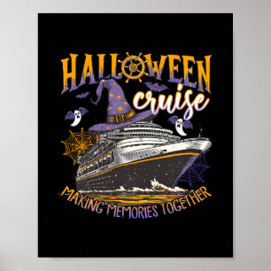 Poster Croisière familiale Halloween tenue de croisière f