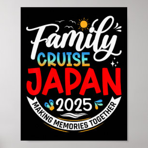 Poster Croisière familiale Japon 2025 Vacances familiales