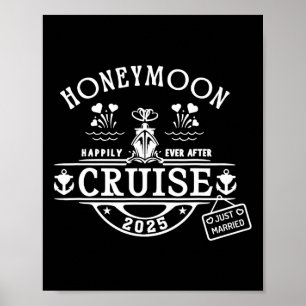 Poster Croisière Lune De Miel 2025 Mariée Et Groom Nouvea