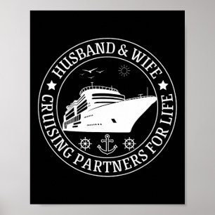 Poster Croisière Mari Et Femme Partenaires De Croisière À