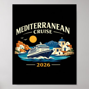 Poster Croisière Méditerranéenne 2026 Voyage en Europe