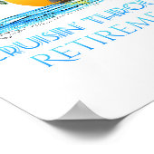 Poster Croisière Nautique Drôle À La Retraite (Coin)