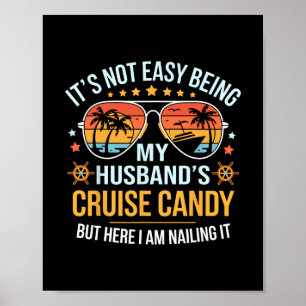 Poster Croisière pour couples assortis Candy Husnd et fem
