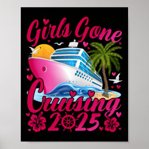 Poster Croisière pour femmes Girls Gone Cruising 2025
