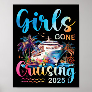 Poster Croisière pour filles 2025 Vacances sur un bateau