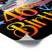 Poster Croisière pour mes 46 ans Croisière 46 ans (Coin)