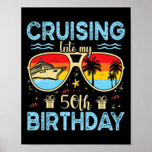 Poster Croisière pour mes 50 ans - Croisière 50e annivers