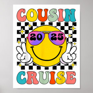 Poster Croisière Retro Cousin 2025 Smile Face Matching Cr