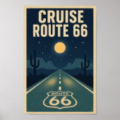 Poster Croisière Route 66 Minuit Litho (Devant)