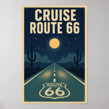 Croisière Route 66 Minuit Litho