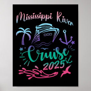 Poster Croisière sur le fleuve Mississippi 2025 Voyage de