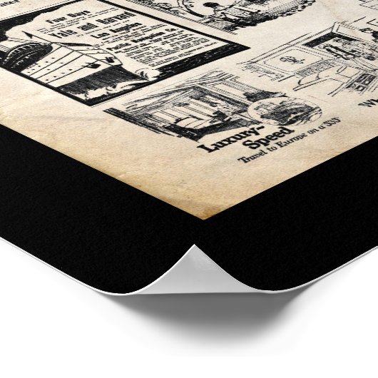 Poster Croisières idéales vers les terres étrangères (Coin)