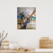 Poster Croisières par Newell Convers Wyeth (Cuisine)