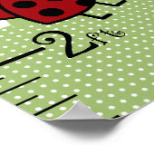 Poster Croissance des choux Ladybugs & Fleurs Graphique G (Coin)