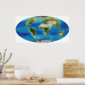 Poster Croissance plante moyenne de la Terre (Cuisine)