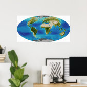 Poster Croissance plante moyenne de la Terre (Bureau à domicile)