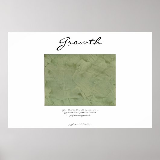 Poster Croissance - Power Green - Feng Shui (Devant)