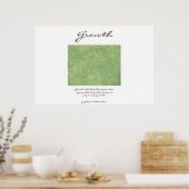 Poster Croissance - Vert Feng Shui (Cuisine)