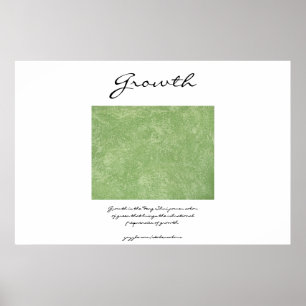 Poster Croissance - Vert Feng Shui
