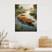Poster Croissant Crocodile (Cuisine)