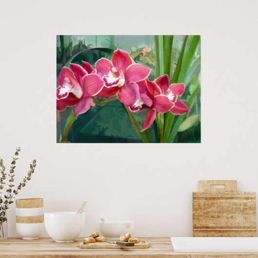 Poster Croissant du Cymbidium (Cuisine)