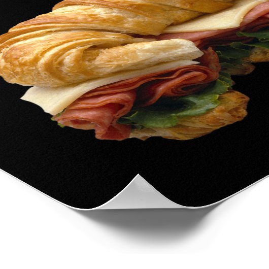 Poster Croissant Sandwich (Coin)