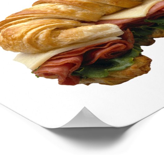 Poster Croissant Sandwich (Coin)