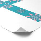 Poster Croix à motifs (Coin)