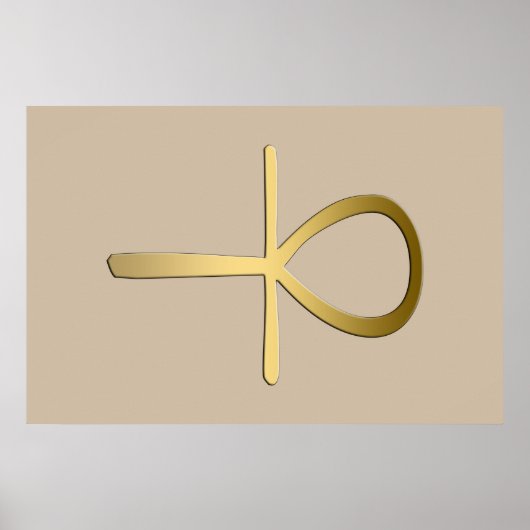 Poster Croix Ankh symbole égyptien (Devant)