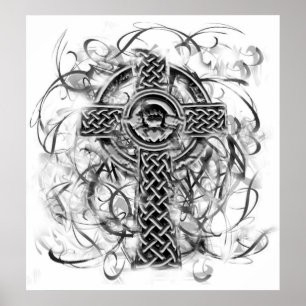 Poster "Croix argentée" Sarah Doherty 2008 de Claddagh