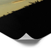 Poster Croix au coucher du soleil (Coin)