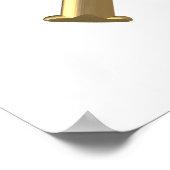 Poster Croix Baptismale "3D" d'or (Coin)