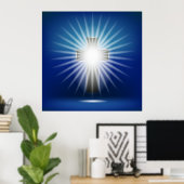 Poster Croix brillante (Bureau à domicile)