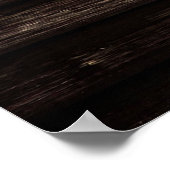 Poster Croix Brown naturelle en bois (Coin)