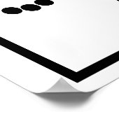 Poster Croix catholique des perles du Saint Rosaire (Coin)