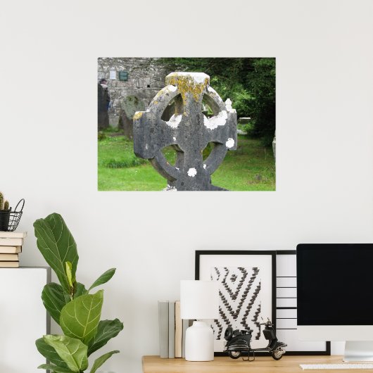 Poster Croix celtique (Bureau à domicile)