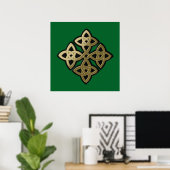 Poster Croix celtique (Bureau à domicile)