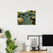 Poster Croix celtique (Bureau à domicile)